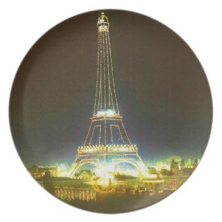 Paris France Gifts and Souvenirs Party Plate