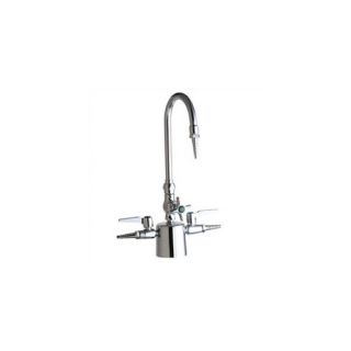 Laboratory Deck Mounted Single Hole Faucet with Single Cross Handle