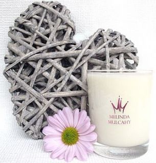 angelica chamomile geranium aromatic candle by melinda mulcahy