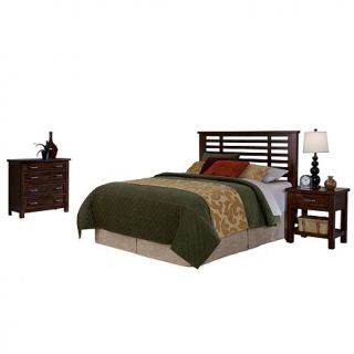 Home Styles Cabin Creek Queen Headboard, Chest and Nightstand Set