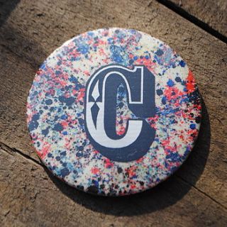 personalised initial liberty print mirror by parkin & lewis