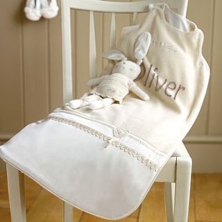 personalised organic baby silk sleeping bag by my 1st years