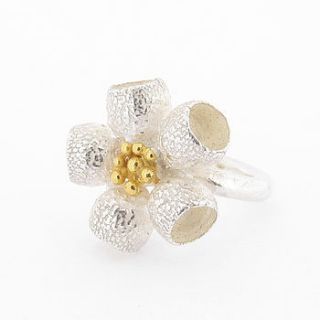 av14 eucalyptus cup flower ring by ana verdun