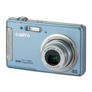 Sanyo Xacti Vpc t850 Blue ~ 8 Mp Digital Camera w/ 3x Optical Zoom & Face Detection  Point And Shoot Digital Cameras  Camera & Photo