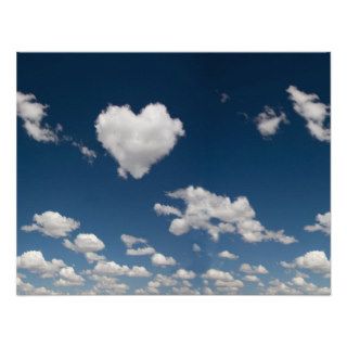 Heart shaped cloud announcements