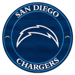 San Diego Chargers NFL Logo Round Wood Sign