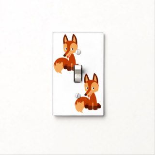 Cute Cunning Cartoon Fox Light Switch Cover