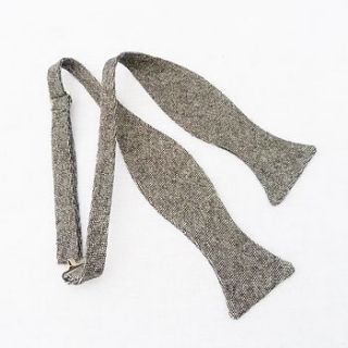 tweed self tie bow tie by moaning minnie