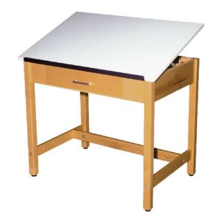 Fiberesin Adjustable Drafting Table with Drawer