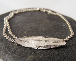 silver morse code initial bracelet by tanya garfield jewellery