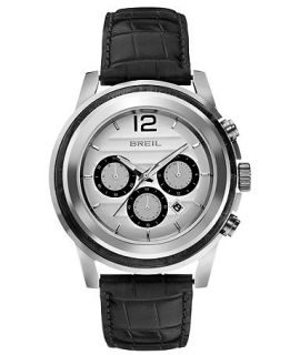Breil Watch, Mens Chronograph Orchestra Black Croc Leather Strap 45mm TW1191   Watches   Jewelry & Watches