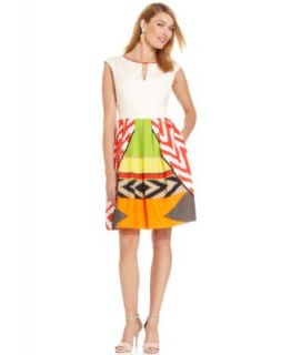 Vince Camuto Sleeveless Graphic Floral Dress   Dresses   Women
