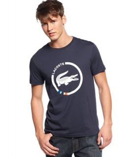Lacoste T Shirt, Circular Graphic Croc T Shirt   T Shirts   Men