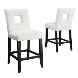 Home Origin Look Out Squared Back Counter Height Chairs   Set of 2