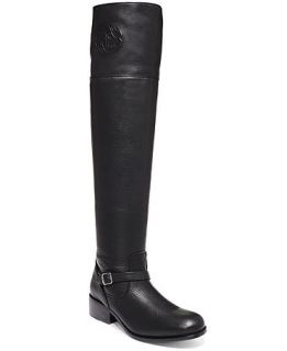 Frye Womens Lynn Logo Over The Knee Boots   Shoes