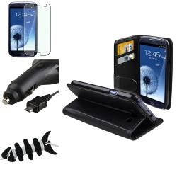 Leather Case/ Protector/ Wrap/ Car Charger for Samsung Galaxy S III BasAcc Cases & Holders