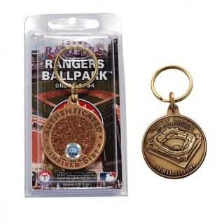 Texaz Rangers Ball Park MLB Dirt Coin Keychain