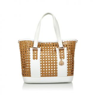 BIG BUDDHA "Pontiac" Woven Tote with Removable Pouch