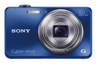 Sony Cyber shot DSC WX150 18.2 MP Exmor R CMOS Digital Camera with 10x Optical Zoom and 3.0 inch LCD (Blue) (2012 Model)  Point And Shoot Digital Cameras  Camera & Photo