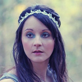 lace daisy chain pearl headband by holly young headwear