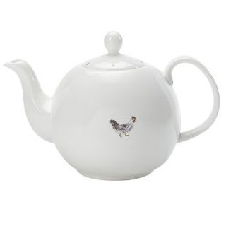 chicken china tea pot by sophie allport