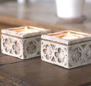 gothic style candle holders by mr mcgregors