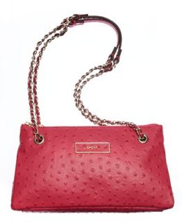 DKNY Ostrich Leather Shoulder Bag   Handbags & Accessories