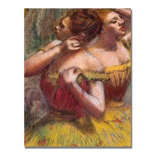 Edgar Degas 'Two Dancers' Canvas Art Trademark Fine Art Canvas