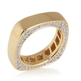 Victoria Wieck Absolute™ Square Band with Pavé Sides Ring