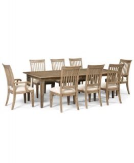 Dovewood Dining Room Furniture, 9 Piece Set (Table, 6 Side Chairs and 2 Arm Chairs)   Furniture