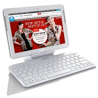 Samsung Galaxy Tab 2 10.1", 16GB Tablet with Bluetooth Keyboard, Book Cover, Do