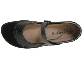 Naot Footwear Kirei Black Suede Leather Combination