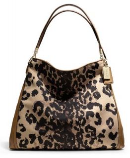 COACH MADISON PHOEBE SHOULDER BAG IN OCELOT PRINT FABRIC   COACH   Handbags & Accessories