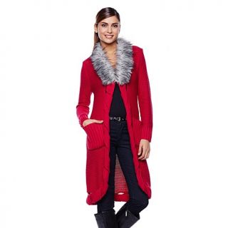 Cozy Chic by Jamie Gries Twisted Knit Sweater Coat