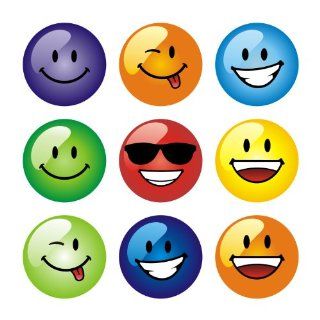 234 Smiley Faces Multi Coloured Praise Stickers Teacher Parents Children Toys & Games