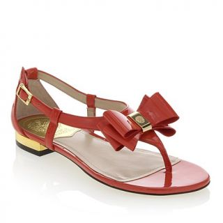Vince Camuto "Harmoni" Exclusive Patent Leather Bow Ornamented Thong Sandal