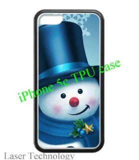 Christmas Present Lovely Snowman iPhone 5c back case designed by padcaseskingdom(Laser Technology) Cell Phones & Accessories