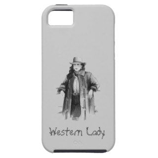Pretty Western Lady iPhone 5 Case
