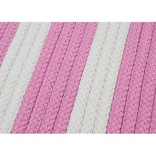 Colonial Mills Stripe It 8' Square Rug   Bold Pink