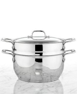 All Clad Stainless Steel 5 Qt. Covered Multi Pot with Steamer Insert   Cookware   Kitchen