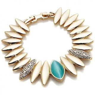 Roberto by RFM Colored Stone Marquise Shaped Line Bracelet