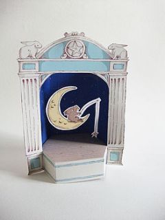 paper theatre with wish fishing hare by kat whelan illustrations