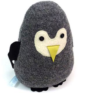 lavender penguin doorstop or chick by catherine tough