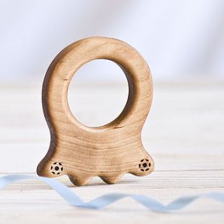 organic baby octopus teether by wooden toy gallery