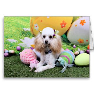 Easter   Poodle   Dolly Greeting Card