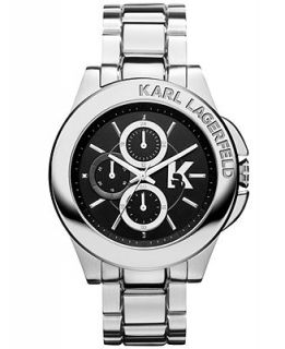 Karl Lagerfeld Unisex Chronograph Stainless Steel Bracelet Watch 44mm KL1405   Watches   Jewelry & Watches