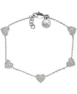 Michael Kors Gold Tone Crystal Heart Bracelet   Fashion Jewelry   Jewelry & Watches