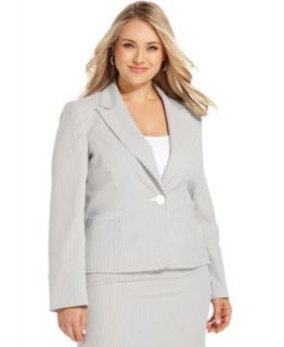 Le Suit Plus Size Seersucker Pencil Skirt   Suits & Suit Separates   Women