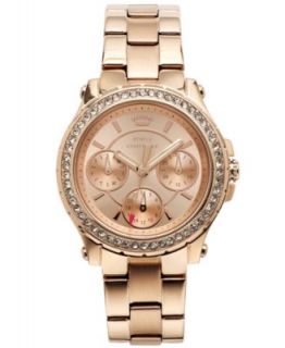 Juicy Couture Watch, Womens Pedigree Rose Gold Tone Stainless Steel Bracelet 38mm 1901050   Watches   Jewelry & Watches