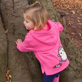 baby girl's toasty hoody by monkey + bob by monkey + bob